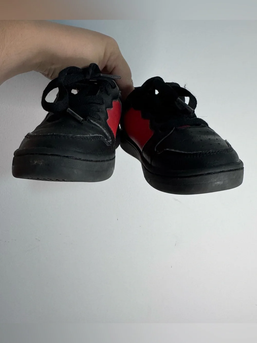 Polo Ralph Lauren Kids Black Red Low Top Sneakers Youth Size 11